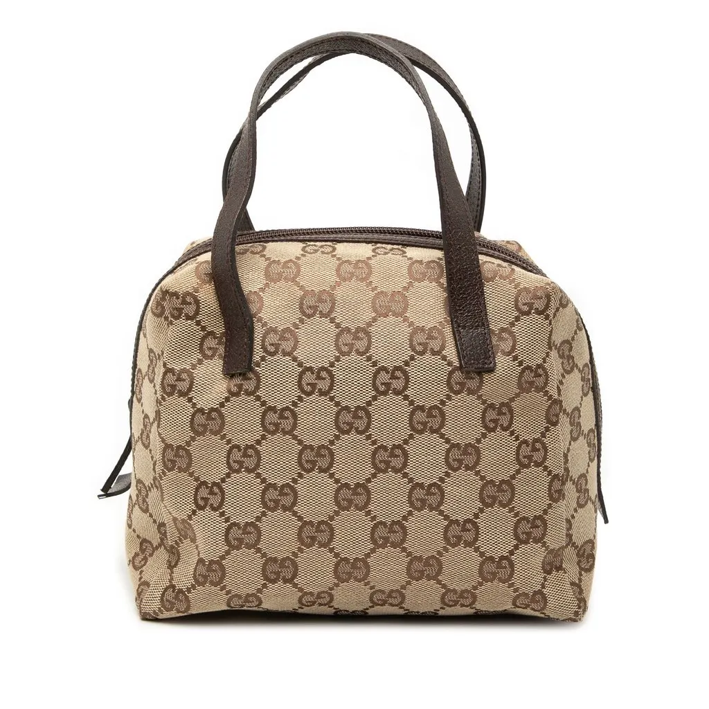 Gucci Mini GG Canvas Balthus Tofu Bag Beige Very good - Front View