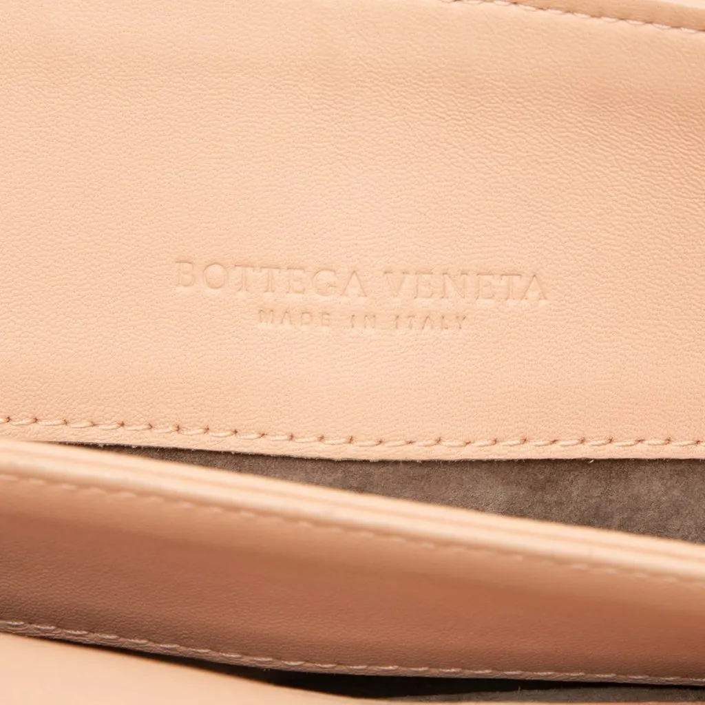 Bottega Veneta Small Nappa Intrecciato Olimpia Shoulder Bag Pink Leather Good - Box View