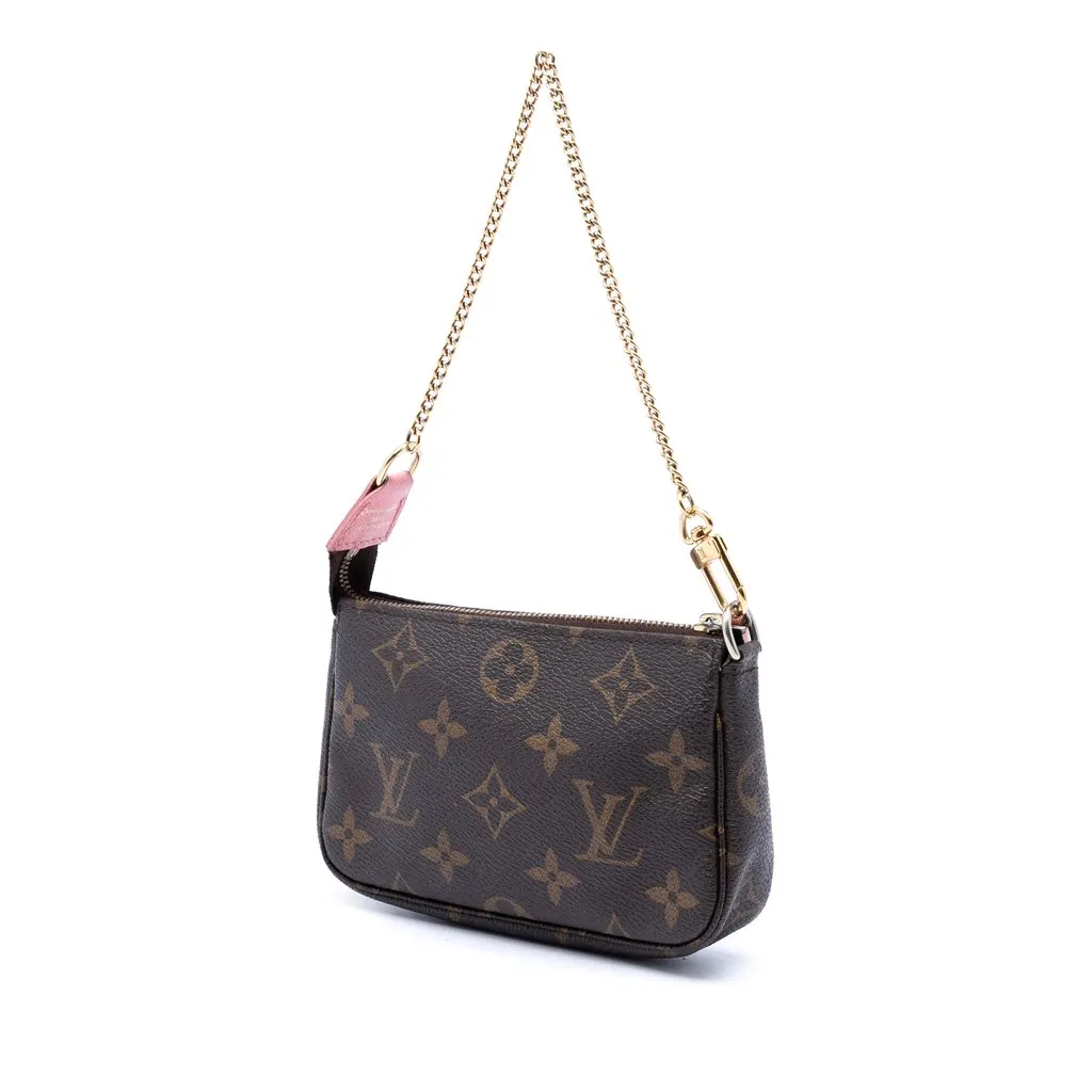 Louis Vuitton Monogram Illustre Mini Pochette Accessories Brown Very good - Back View