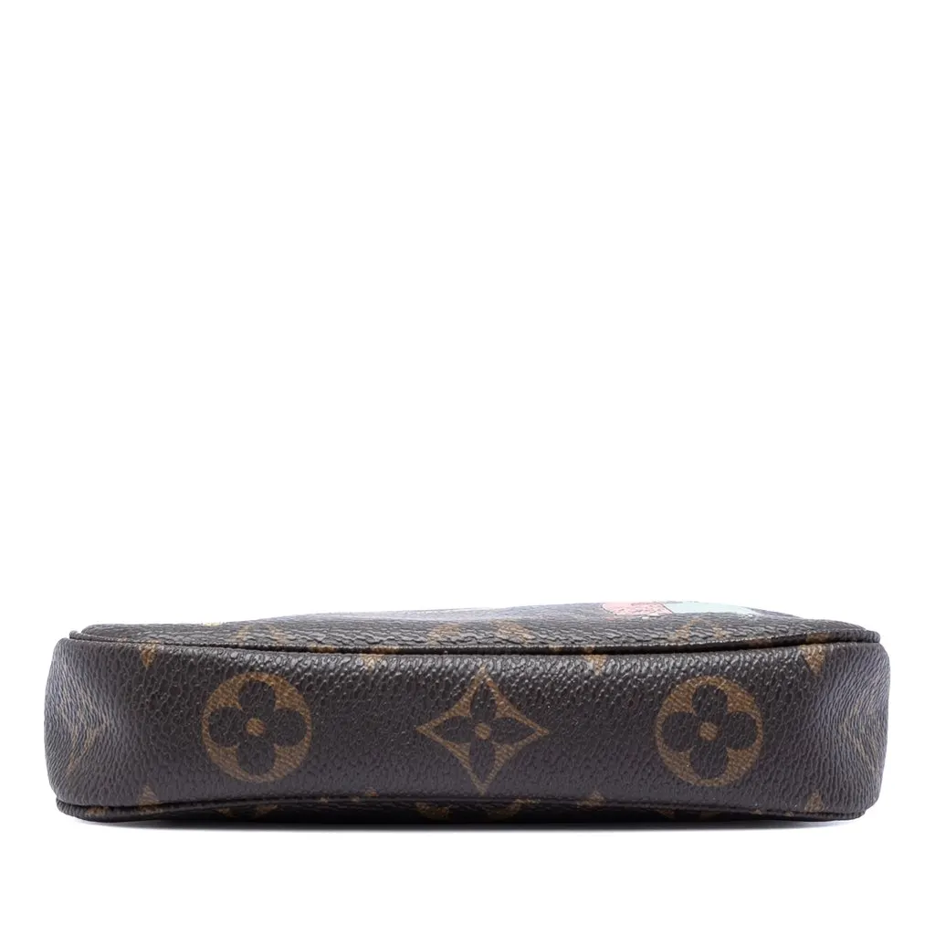 Louis Vuitton Monogram Illustre Mini Pochette Accessories Brown Very good - Inside View