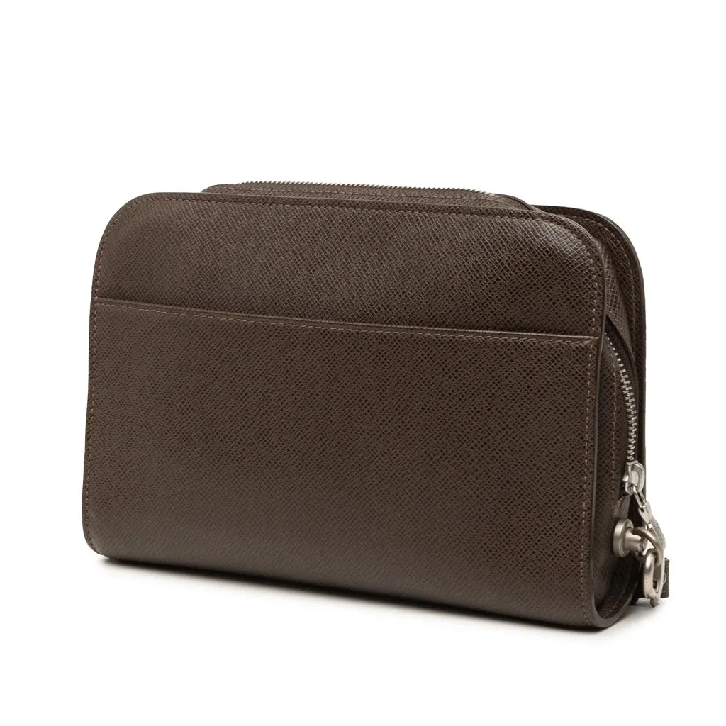 Louis Vuitton Taiga Pochette Baikal Brown Leather Very good - Back View