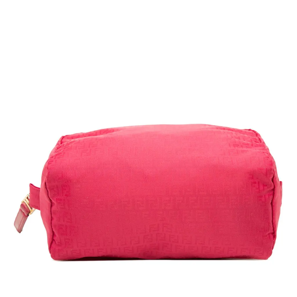 Fendi Zucchino Nylon Pouch Pink Polyamide Good - Inside View