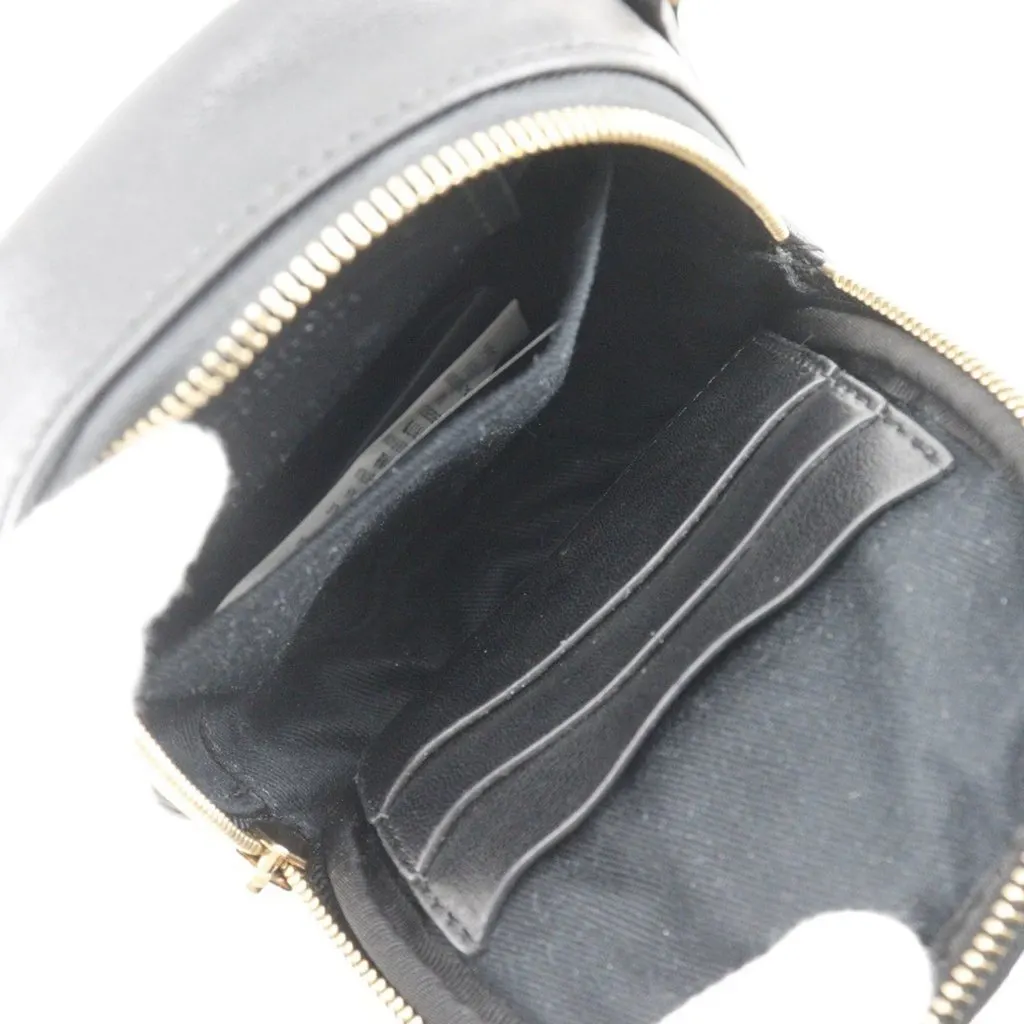 Versace Quilted Leather Medusa Belt Pouch Crossbody Black Leather Very good - Box View