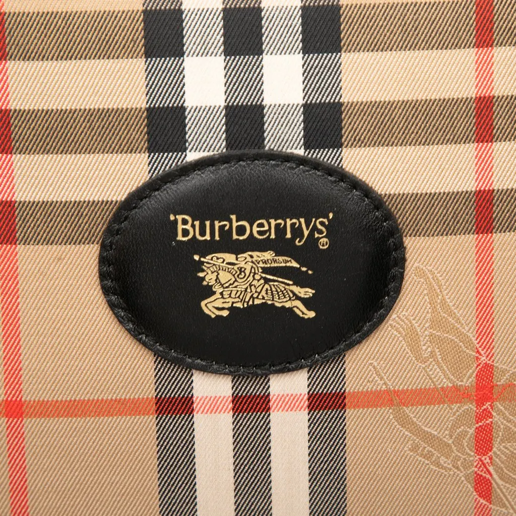 Burberry Haymarket Check Canvas Camera Bag Beige Very good - Box View