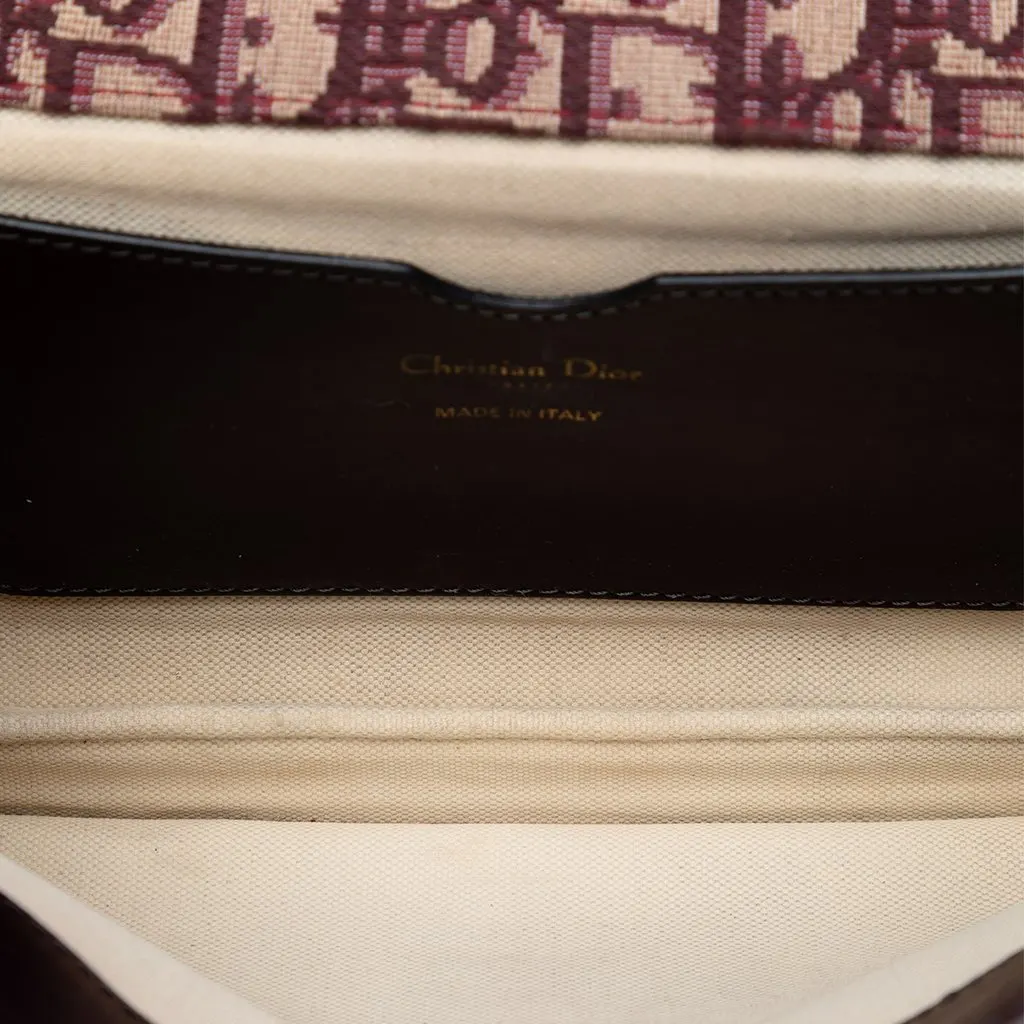 Dior Oblique Canvas Chain Crossbody Red Very good - Model View