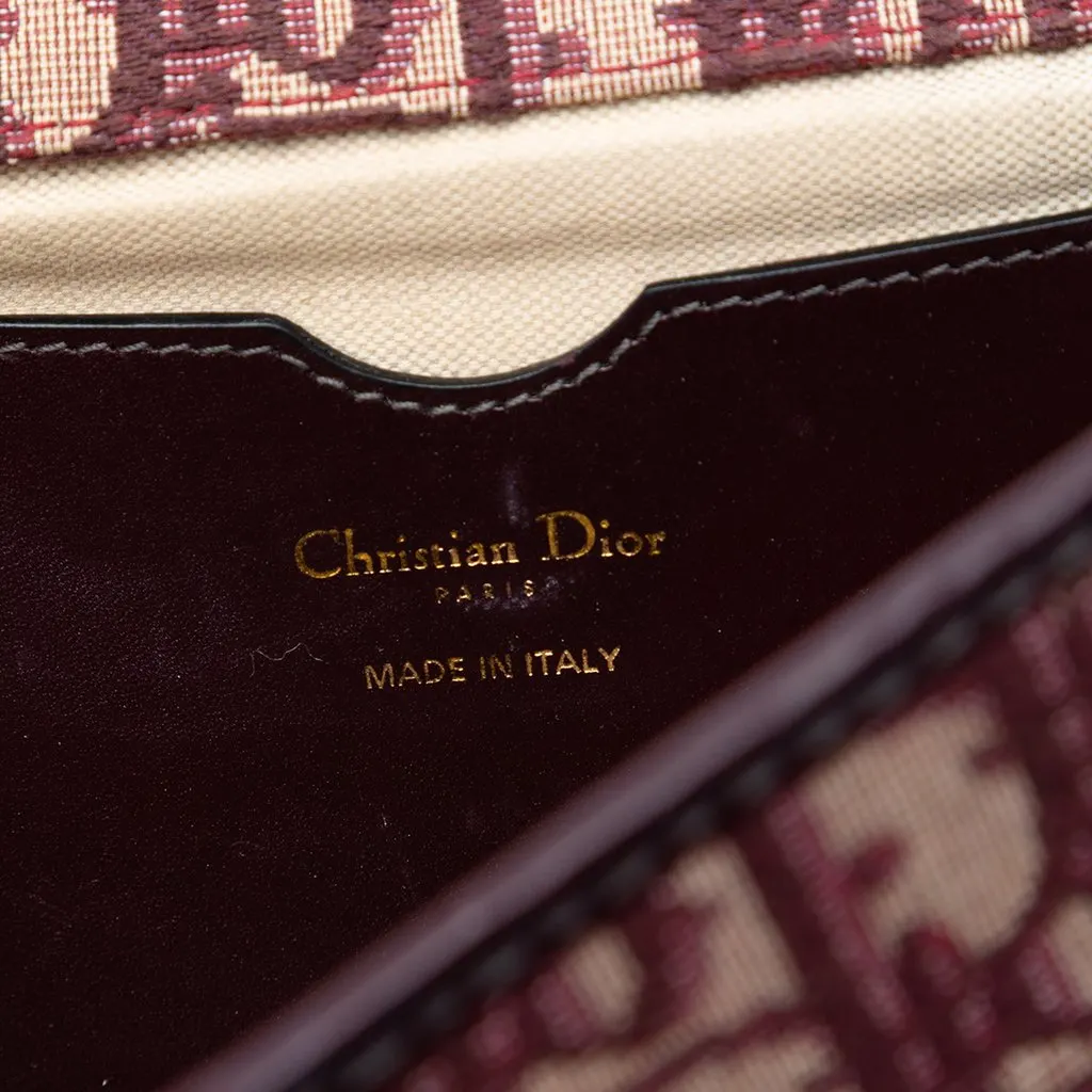 Dior Oblique Canvas Chain Crossbody Red Very good - Box View