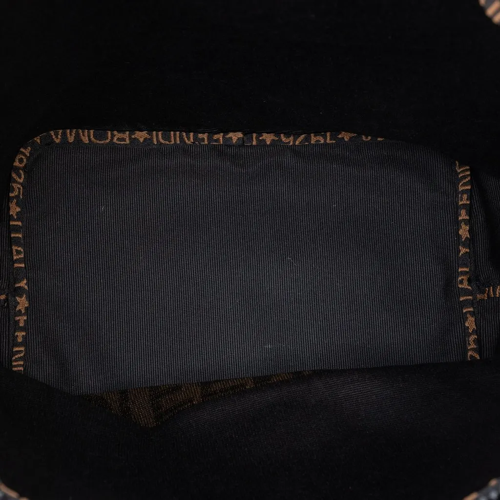 Fendi Nylon Tote Brown Polyamide Very good - Model View