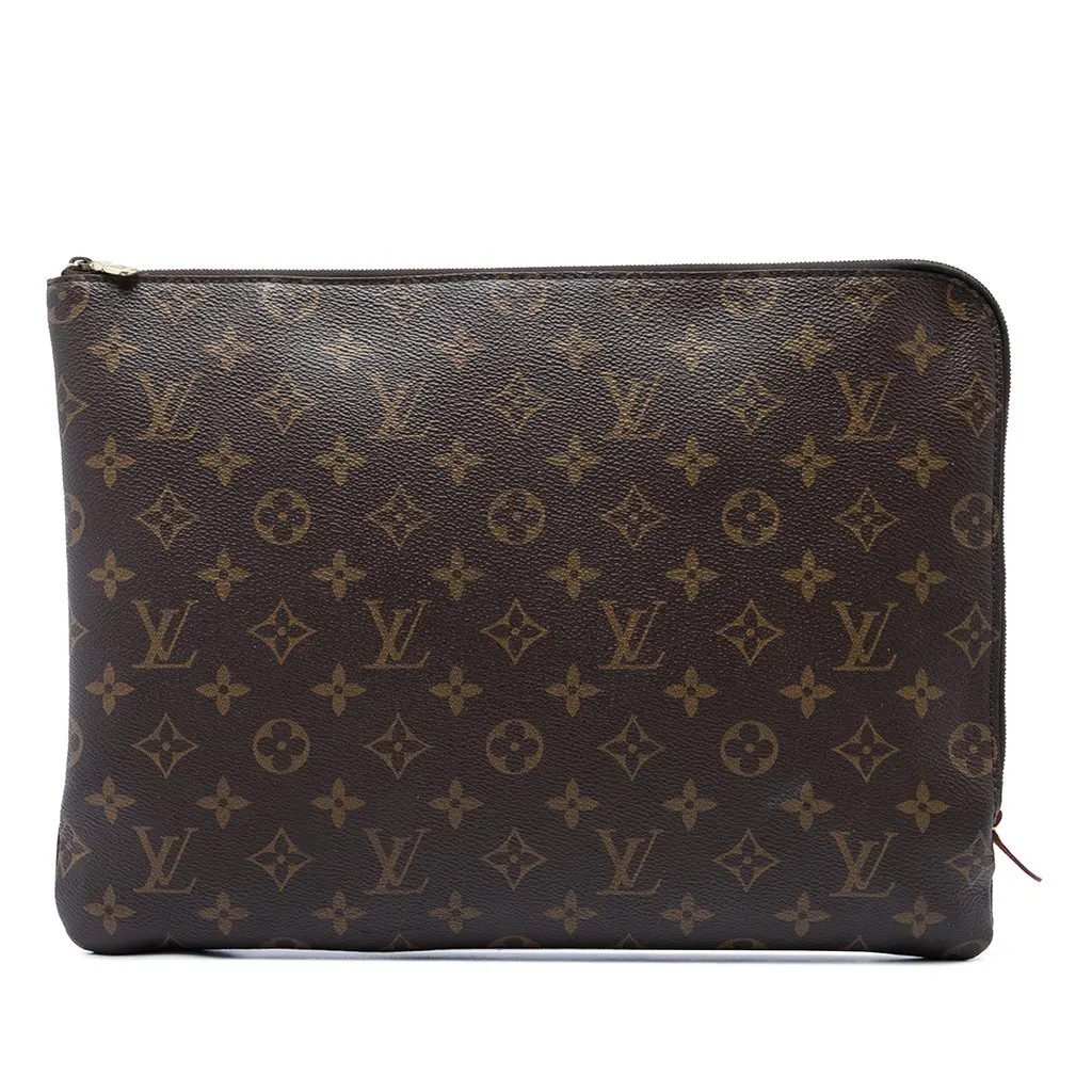 Louis Vuitton Monogram Etui Voyage GM Brown Canvas Very good - Front View