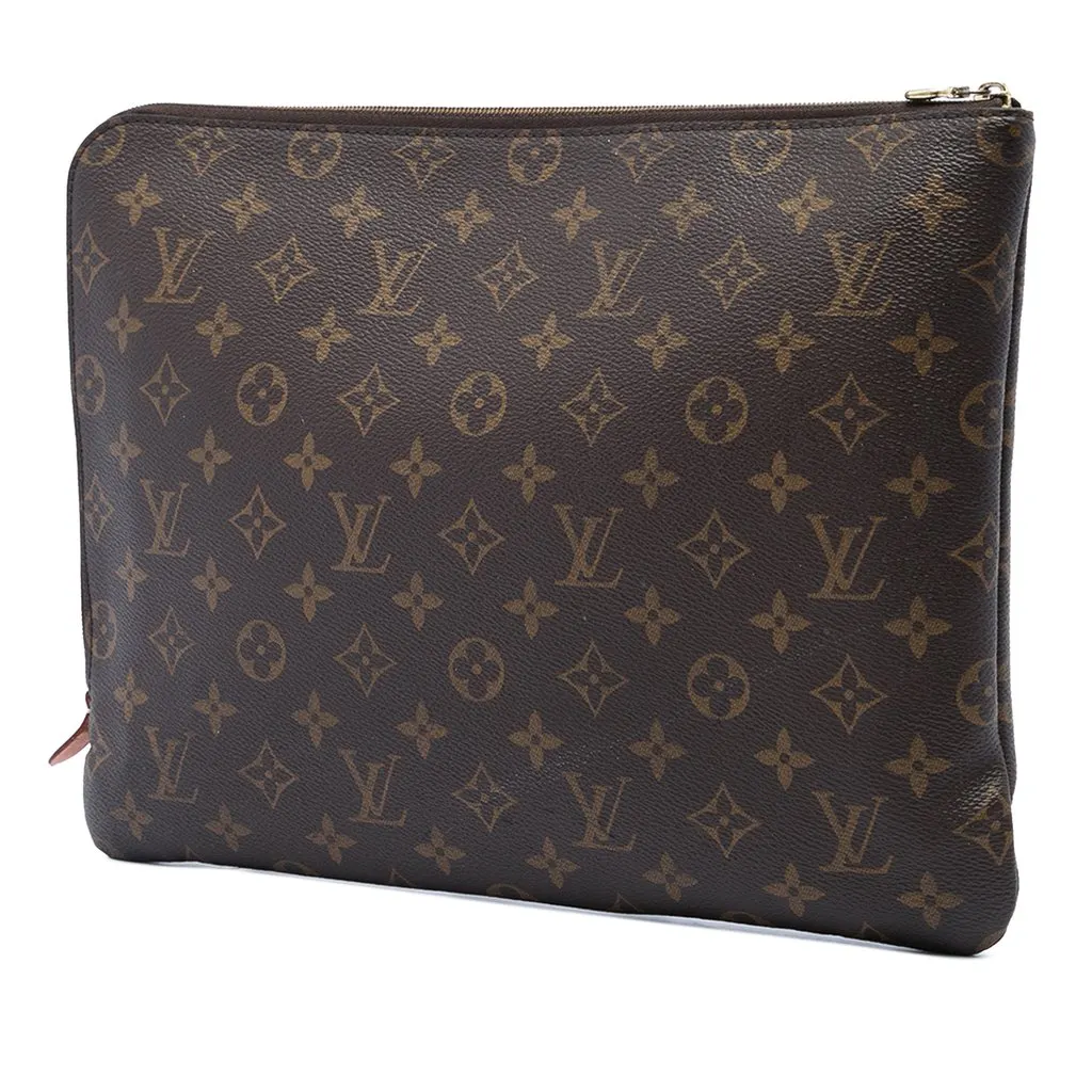 Louis Vuitton Monogram Etui Voyage GM Brown Canvas Very good - Back View