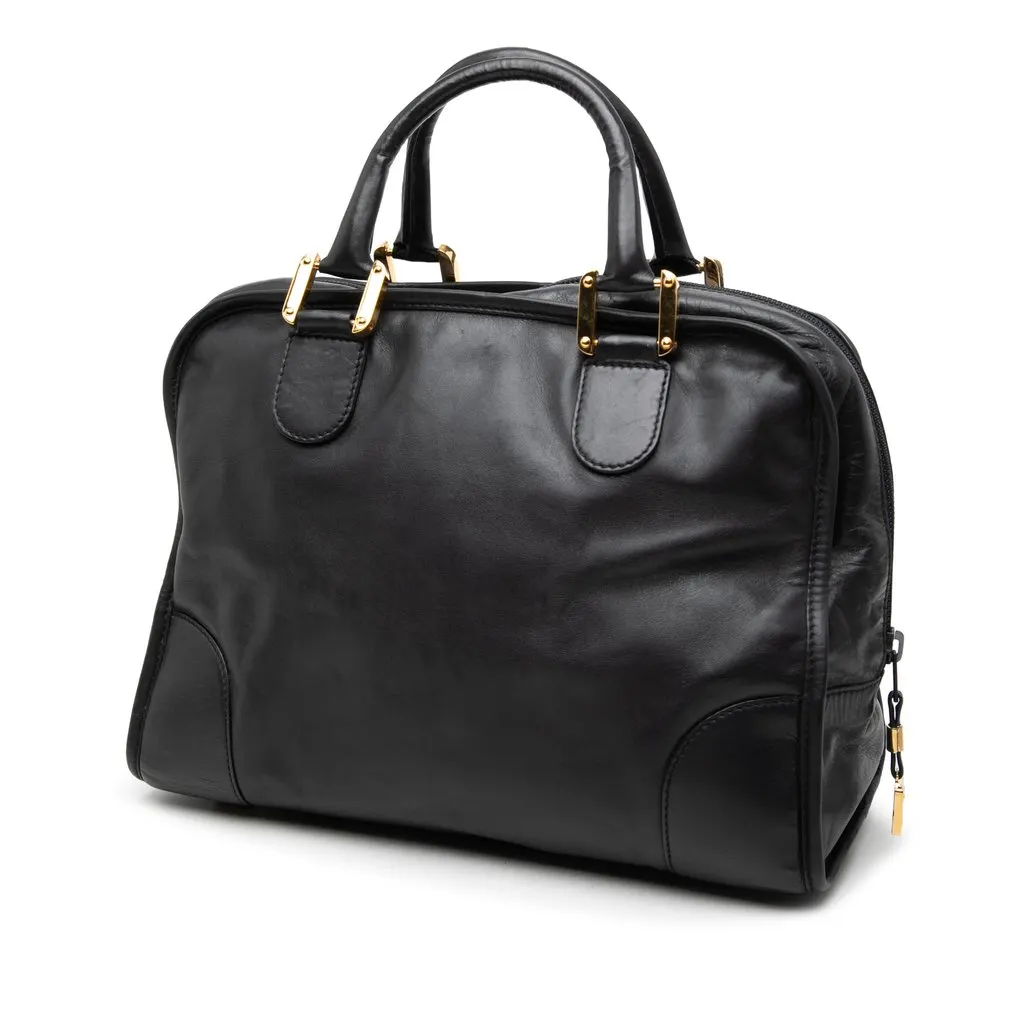 LOEWE Leather Amazona 32 Black Leather Very good - Back View