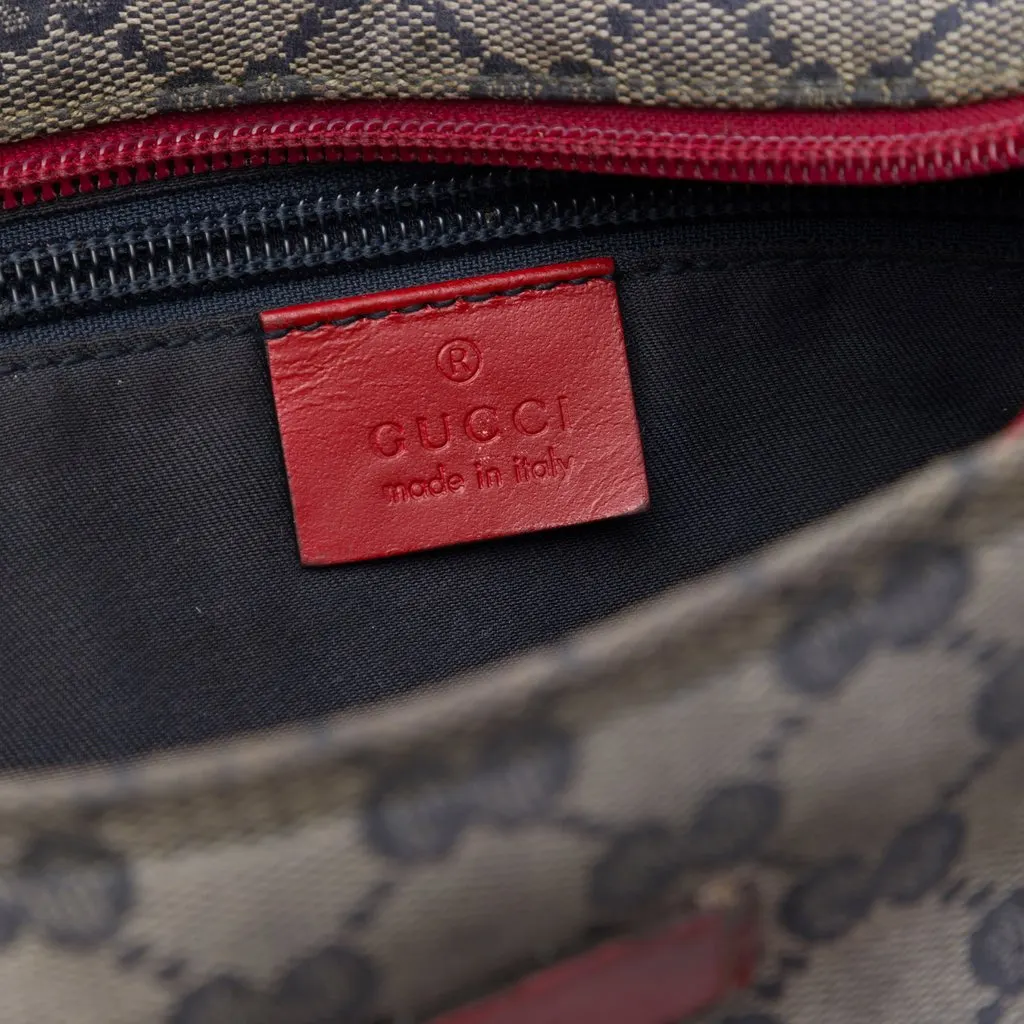 Gucci GG Crystal Web Crossbody Beige Canvas Good - Box View