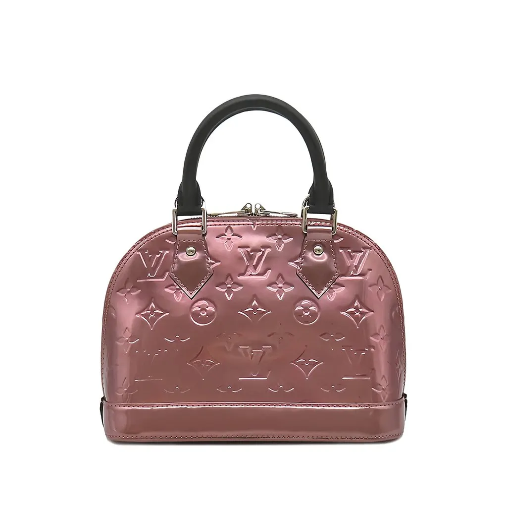 Louis Vuitton Monogram Vernis Alma BB Pink Leather Very good - Front View