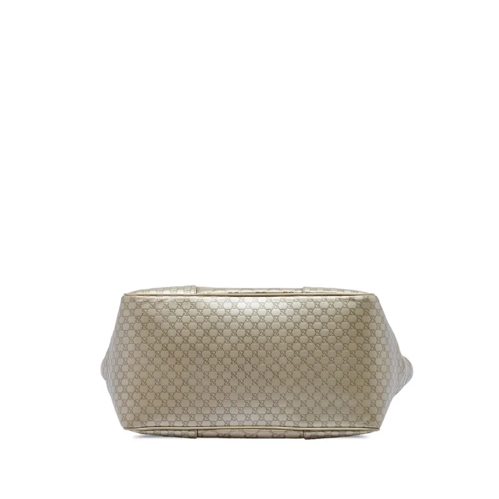 Gucci Metallic Guccissima Bree Tote Gold Leather Very good - Inside View