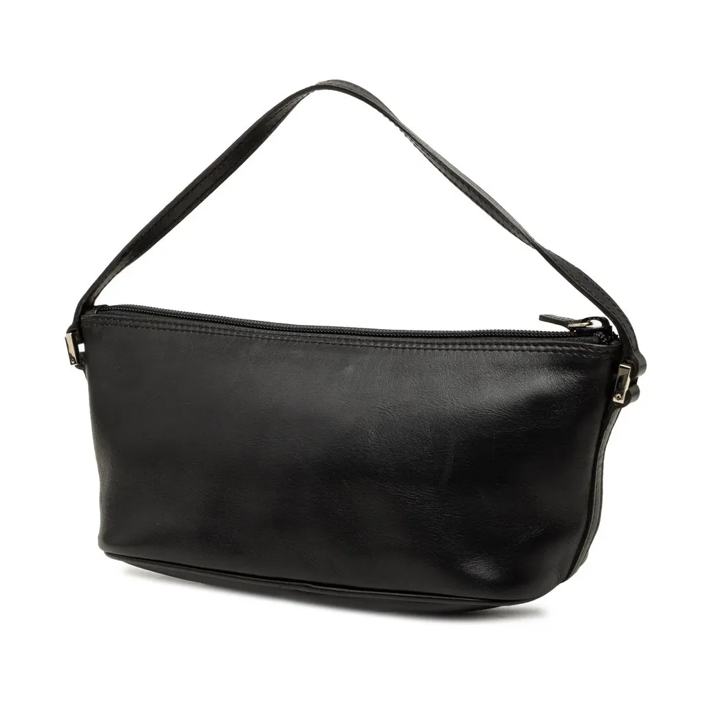 Gucci Leather Boat Black Leather Good - Back View