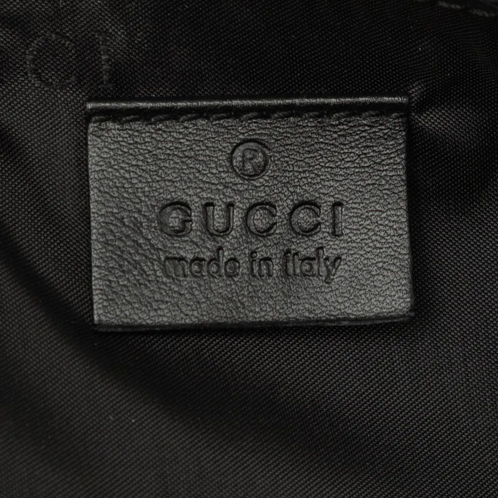 Gucci Leather Boat Black Leather Good - Box View