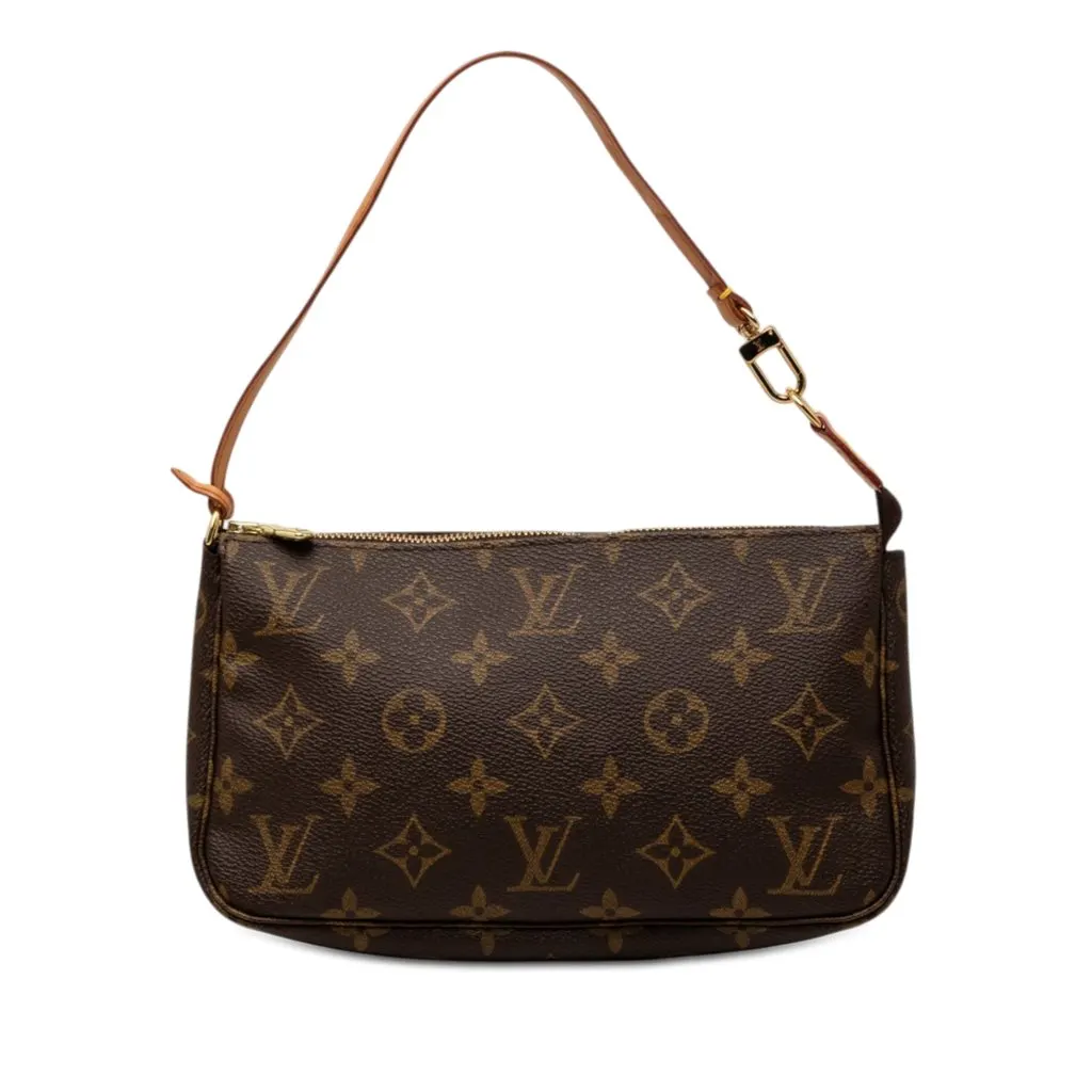 Louis Vuitton Monogram Pochette Accessoires Brown Very good - Front View