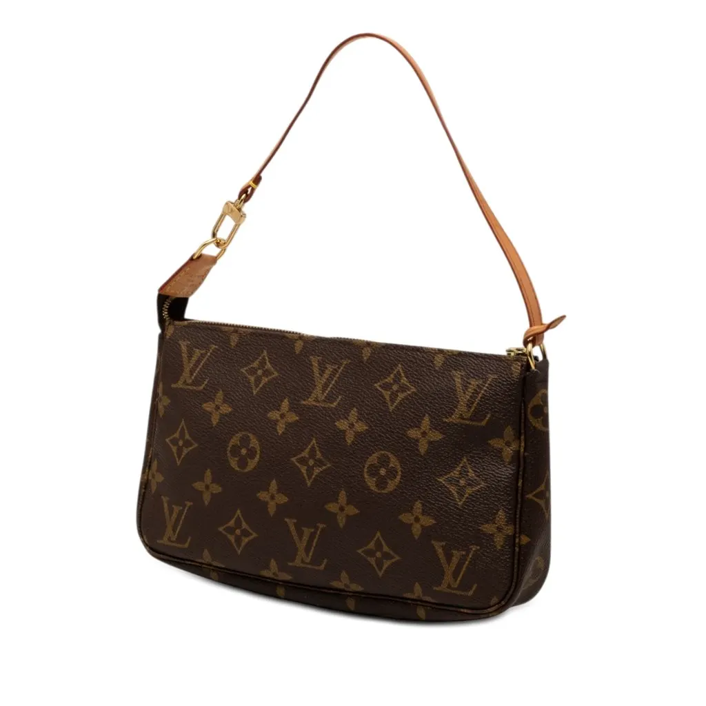 Louis Vuitton Monogram Pochette Accessoires Brown Very good - Back View