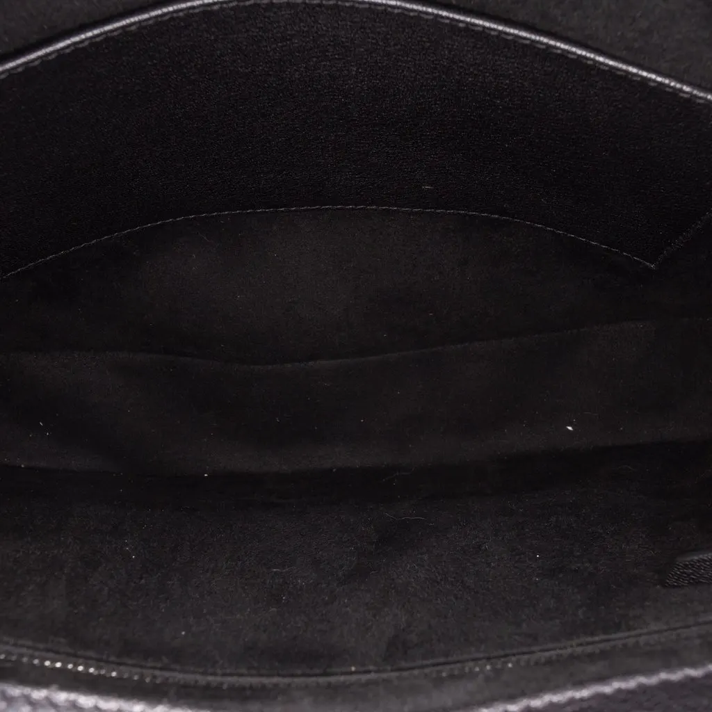 Maison Margiela Bicolor Goatskin and Canvas New Lock Horizontal Satchel Black Leather Very good - Model View