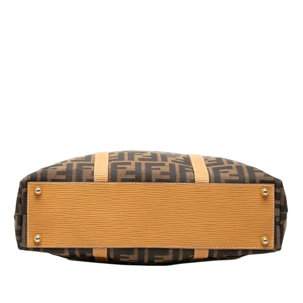 Fendi Zucca Canvas Tote Brown Canvas Good - Inside View