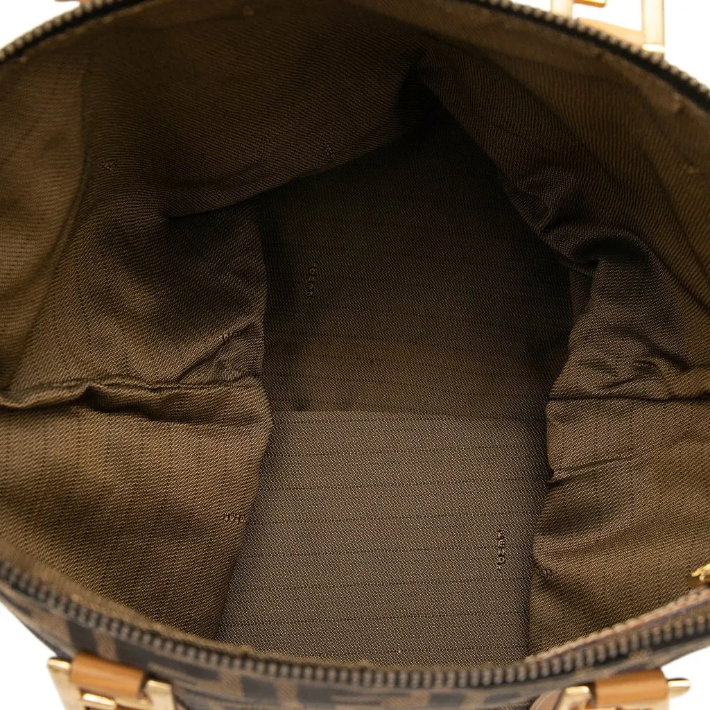 Fendi Zucca Canvas Tote Brown Canvas Good - Model View