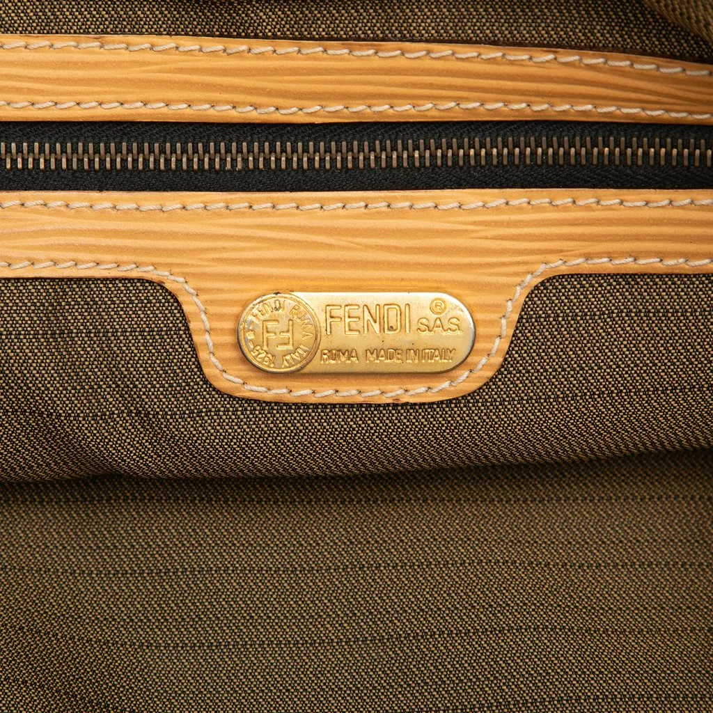 Fendi Zucca Canvas Tote Brown Canvas Good - Box View