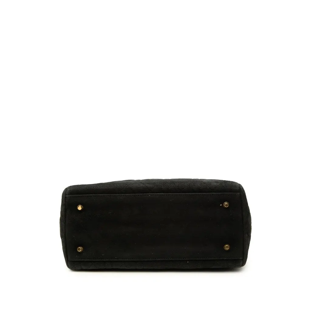 Dior Medium Suede Cannage Lady Dior Black Leather Very good - Inside View