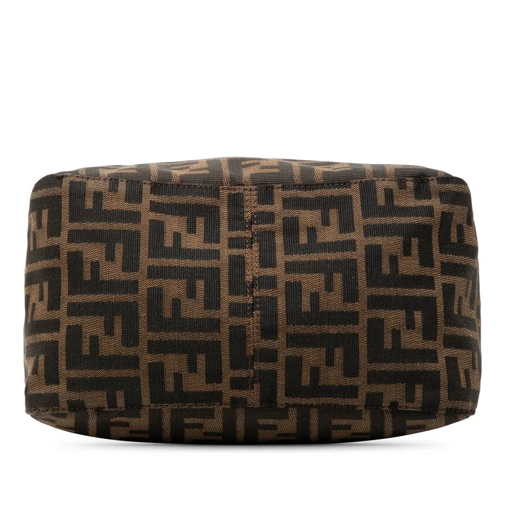 Fendi Zucca Canvas Double Flap Shoulder Bag Brown Very good - Inside View