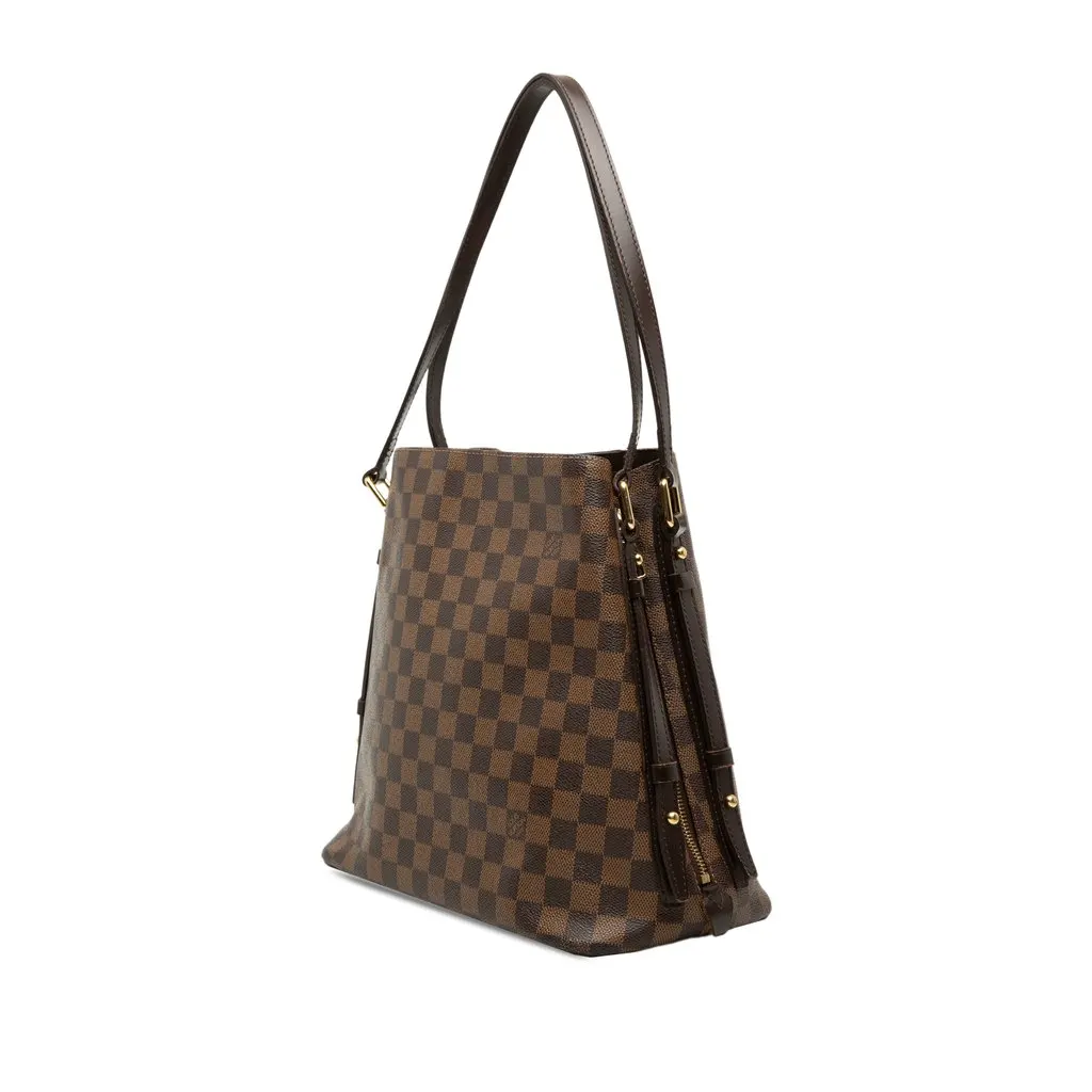 Louis Vuitton Damier Ebene Cabas Rivington Brown Very good - Back View