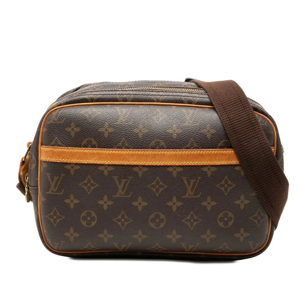 Louis Vuitton Monogram Reporter PM Brown Very good - Front View