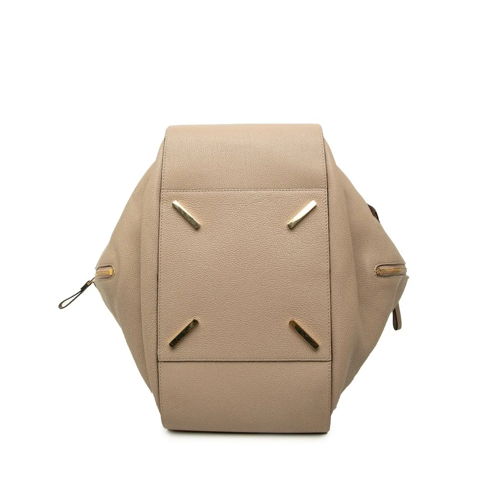 Loewe Medium Grained Calfskin Hammock Satchel Beige Leather Very good - Inside View