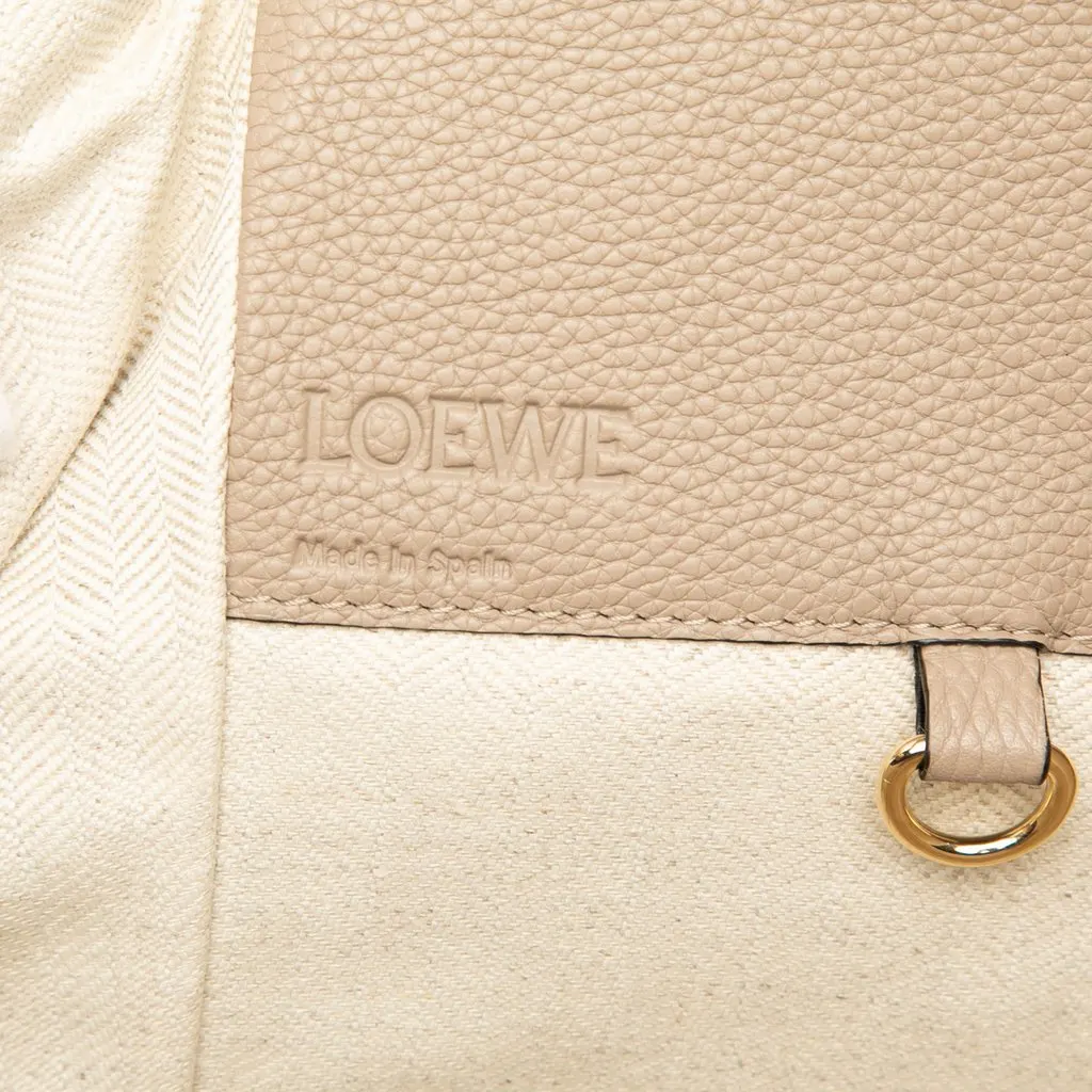 Loewe Medium Grained Calfskin Hammock Satchel Beige Leather Very good - Box View