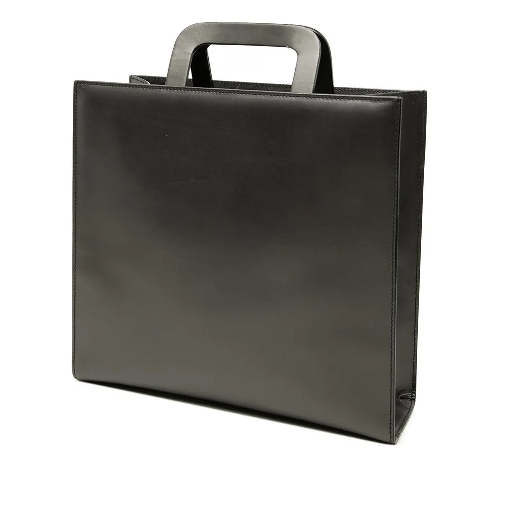 Gucci Tom Ford Calfskin Convertible Tote Black Leather Very good - Back View