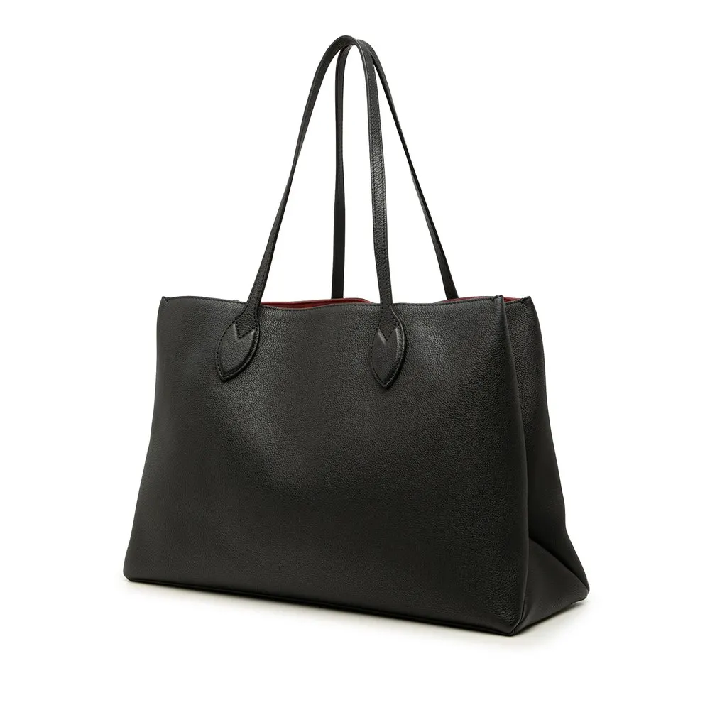 Louis Vuitton Leather Lockme Shopper Tote Black Leather Very good - Back View