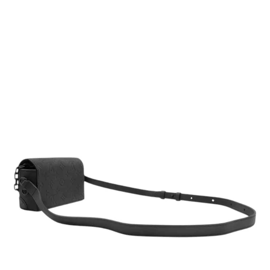 Louis Vuitton Monogram Taurillon Steamer Wearable Wallet Black Leather Very good - Back View