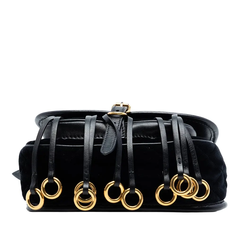 Prada Impuntu Velluto Corsaire Crossbody Black Very good - Inside View