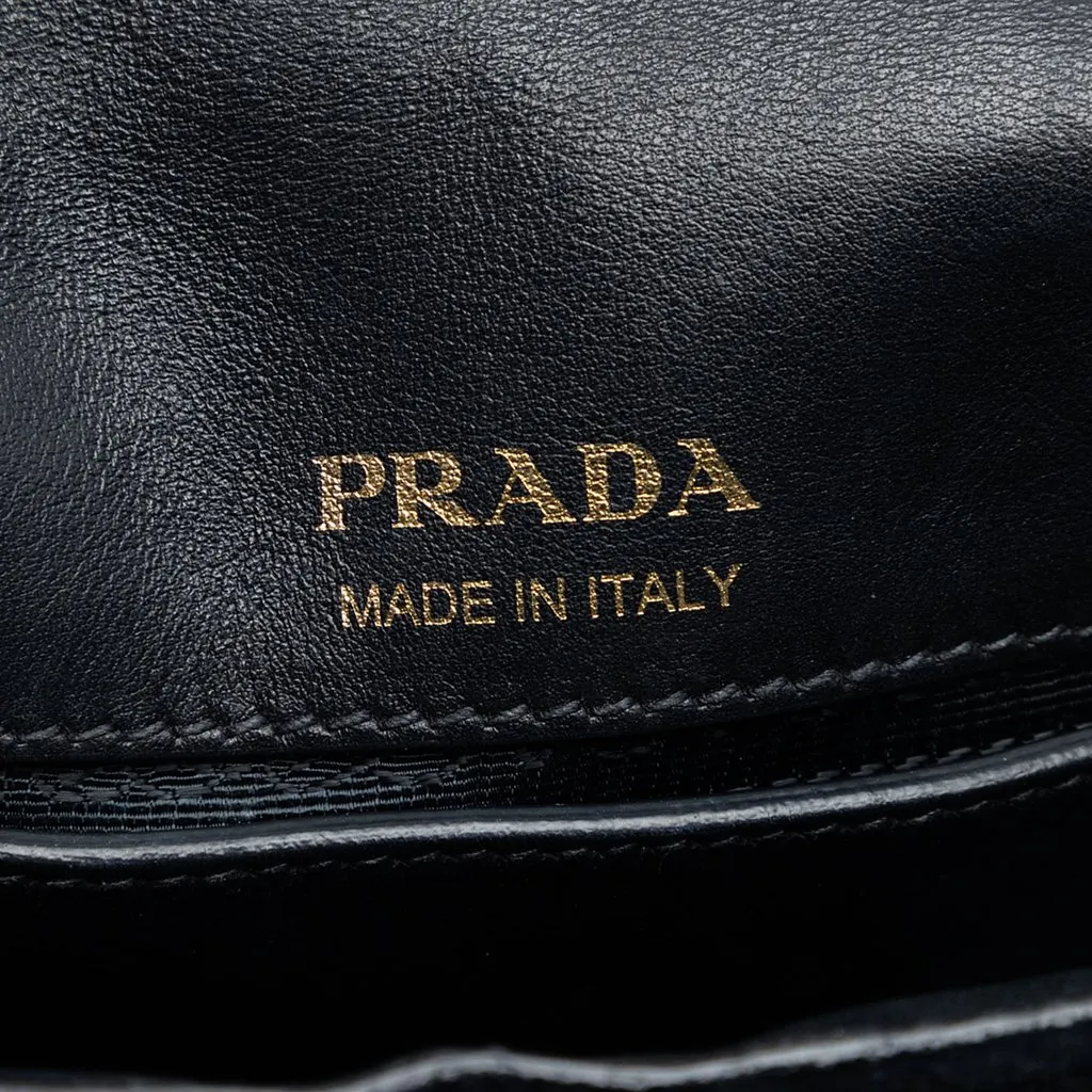 Prada Impuntu Velluto Corsaire Crossbody Black Very good - Box View