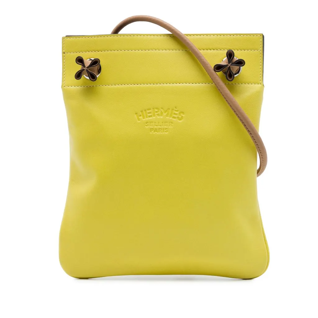 Hermès Mini Milo and Swift Aline Bag Yellow Leather Very good - Front View
