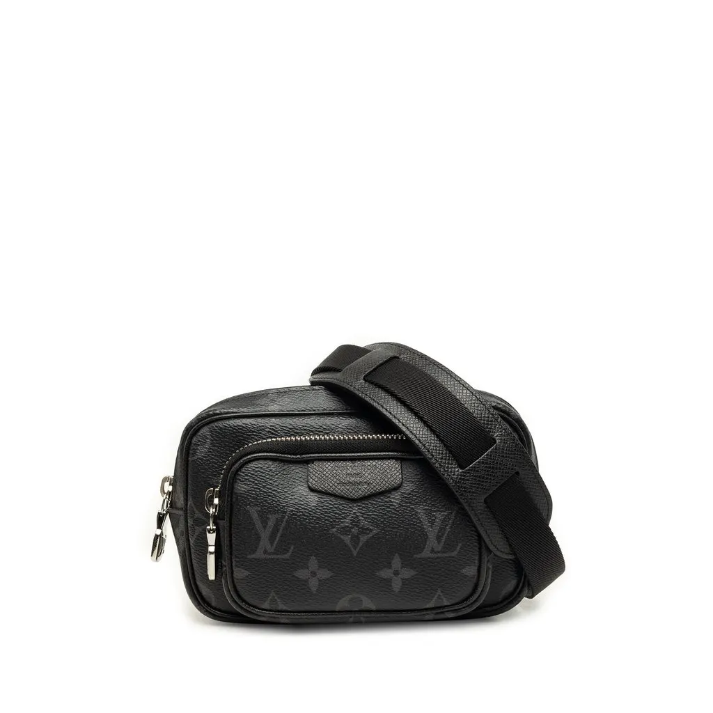 Louis Vuitton Monogram Eclipse Taigarama Outdoor Pouch Black Very good - Front View