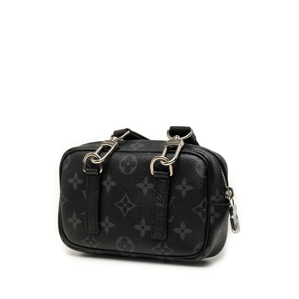 Louis Vuitton Monogram Eclipse Taigarama Outdoor Pouch Black Very good - Back View