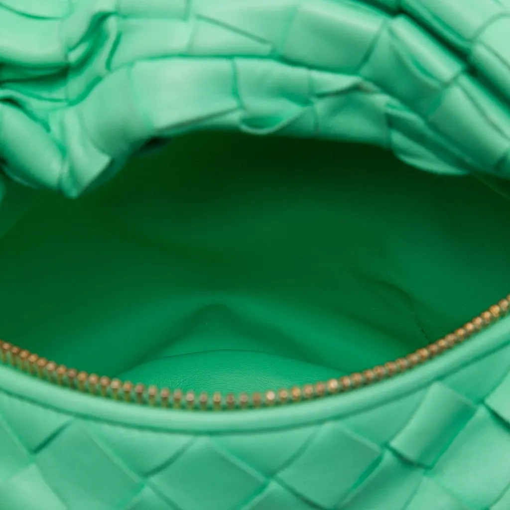 Bottega Veneta Mini Nappa Intrecciato Jodie Green Leather Very good - Model View