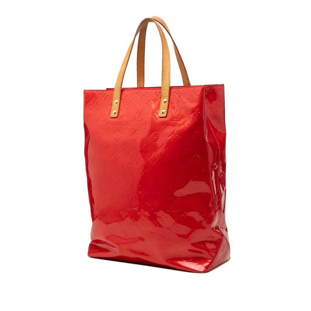 Louis Vuitton Monogram Vernis Reade MM Red Leather Very good - Back View