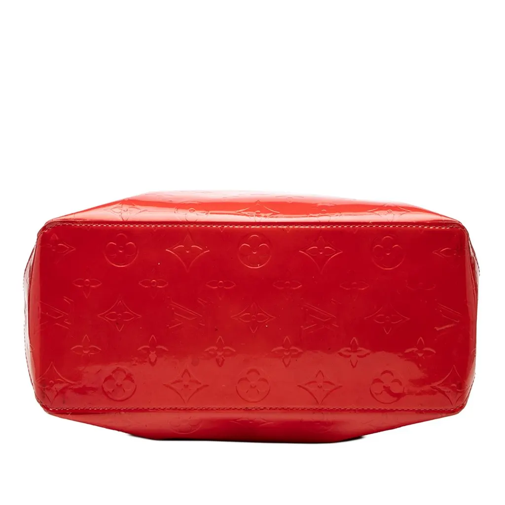 Louis Vuitton Monogram Vernis Reade MM Red Leather Very good - Inside View