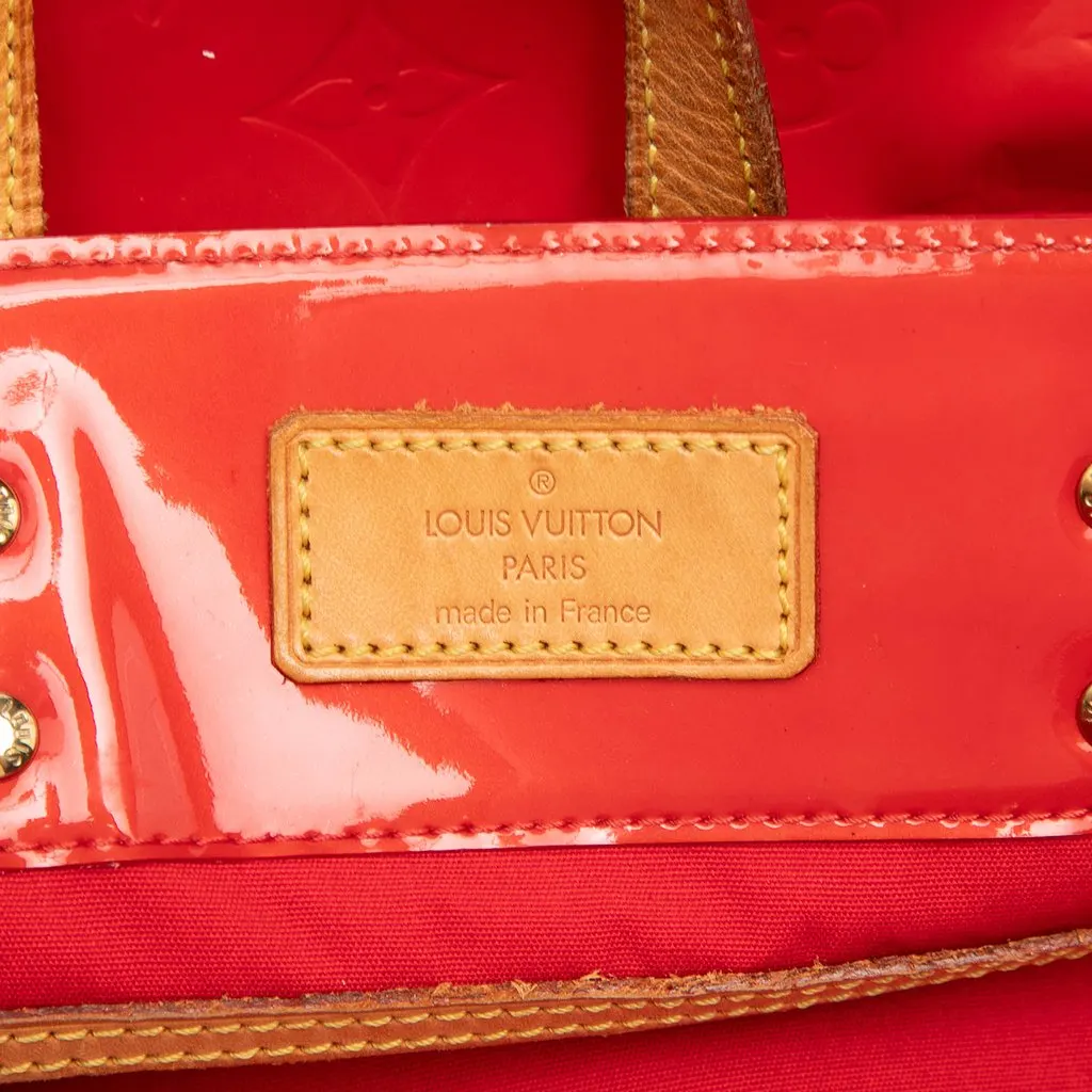 Louis Vuitton Monogram Vernis Reade MM Red Leather Very good - Box View