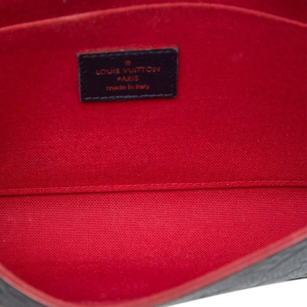 Louis Vuitton Monogram Empreinte Pochette Felicie Blue Leather Very good - Model View