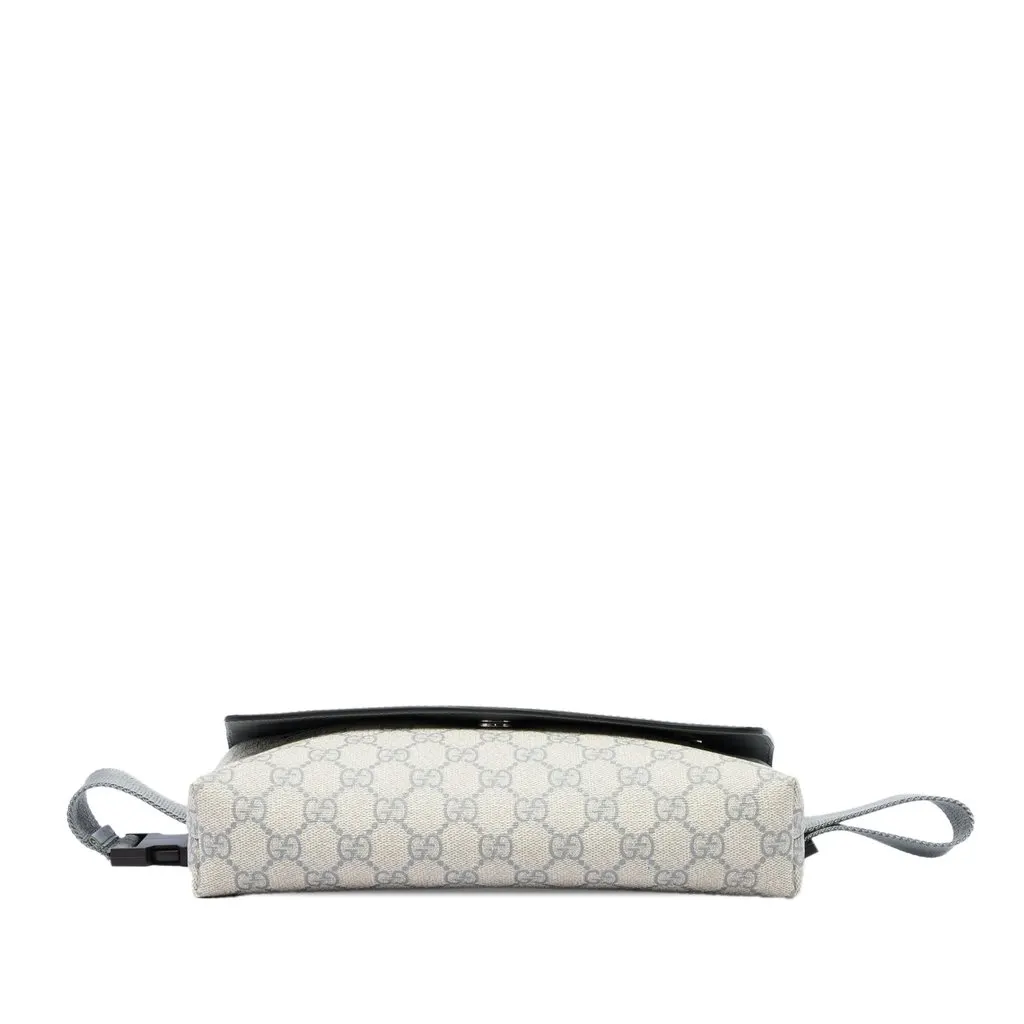 Gucci GG Supreme Flap Belt Bag Beige Canvas Very good - Inside View