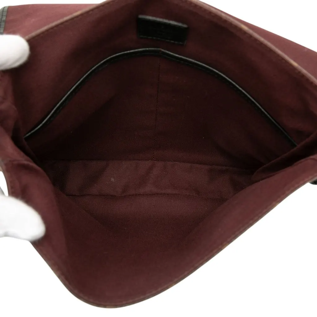 Louis Vuitton Monogram Macassar Bass MM Brown Canvas Very good - Model View