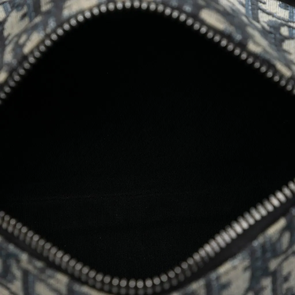 Dior Mini Oblique Canvas Roller Messenger Bag Blue Very good - Model View