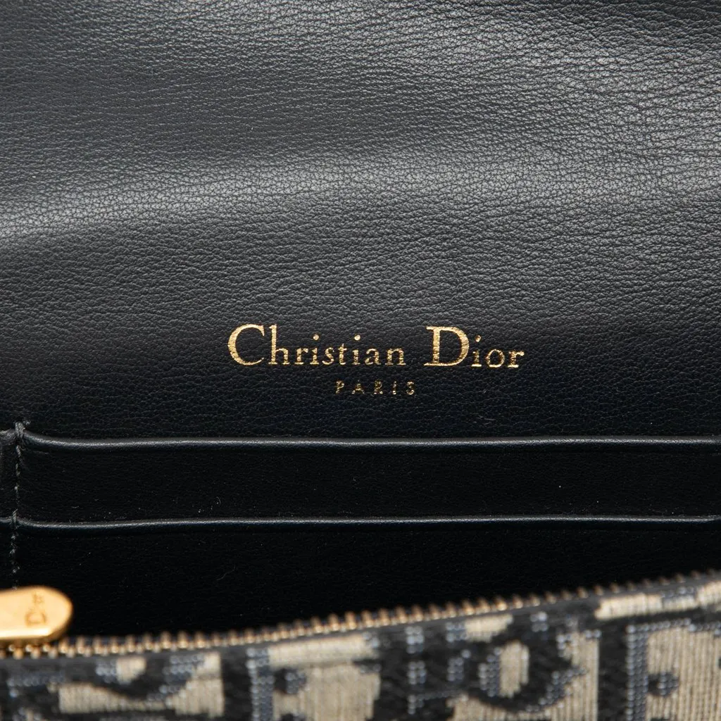 Dior Oblique Canvas Saddle Belt Bag Blue Canvas Very good - Box View