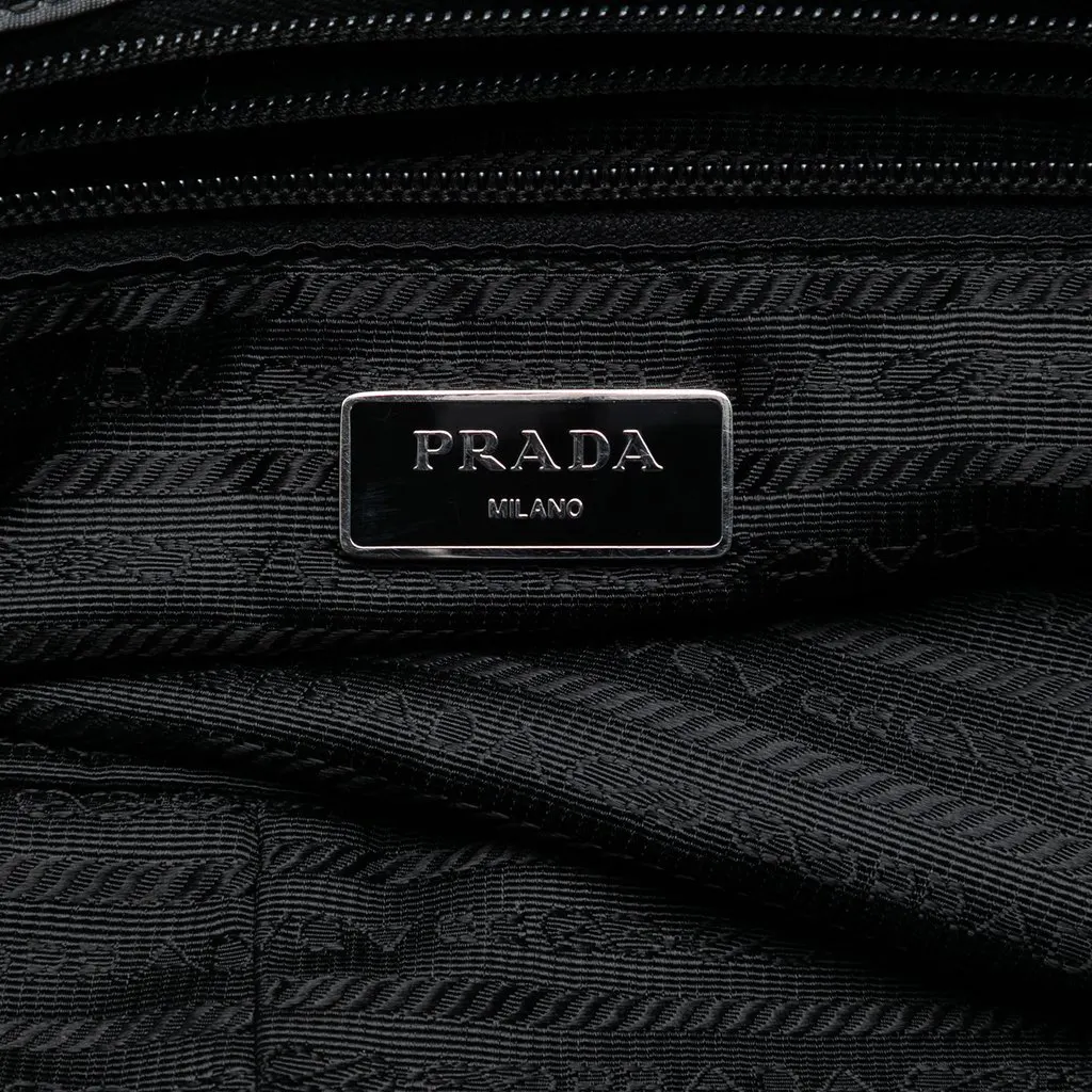 Prada Tessuto City and Jungle Print Tote Black Very good - Box View