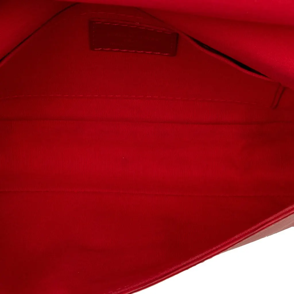 Louis Vuitton Epi Pochette Segur Red Leather Very good - Model View